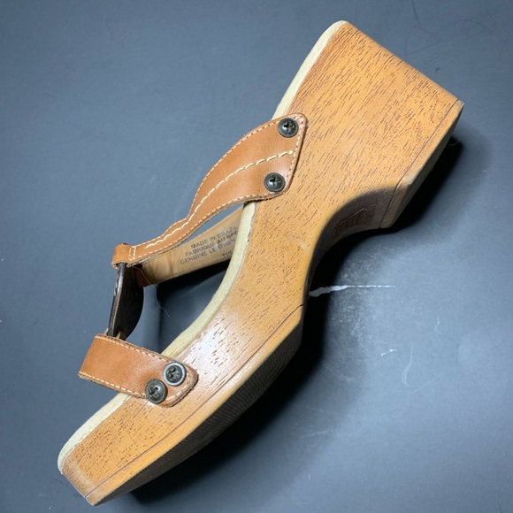 Ladies leather wedge shoes - Picture 2 of 5